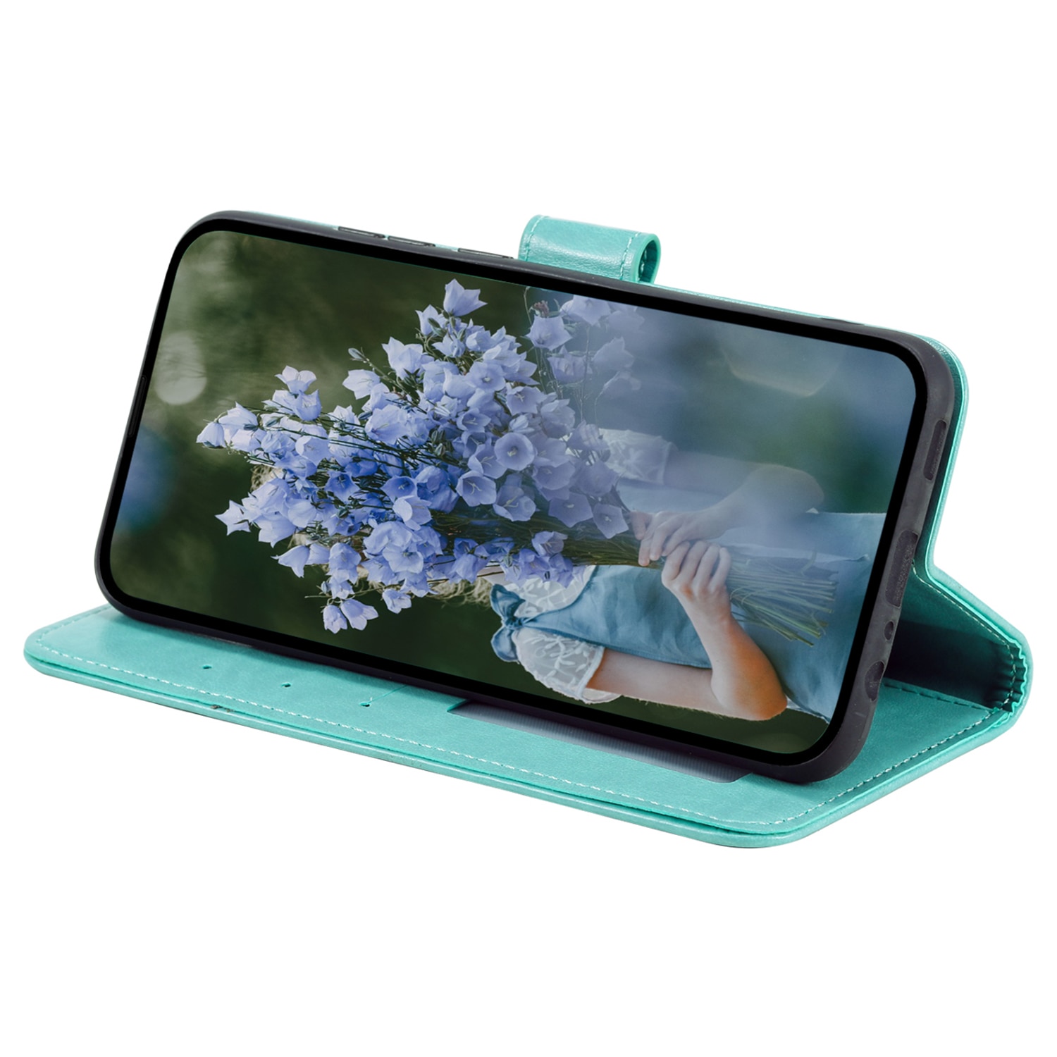Samsung Galaxy A17 Leren Mandalahoesje Groen