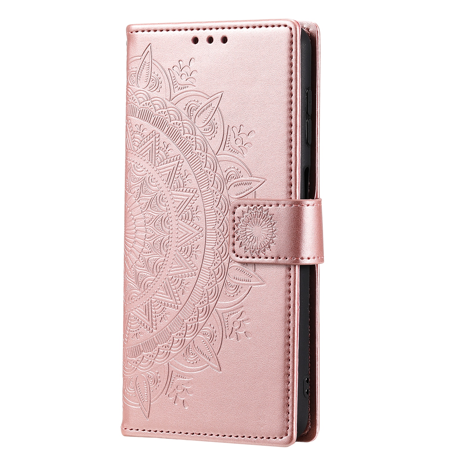 Samsung Galaxy A17 Leren Mandalahoesje Rosé goud