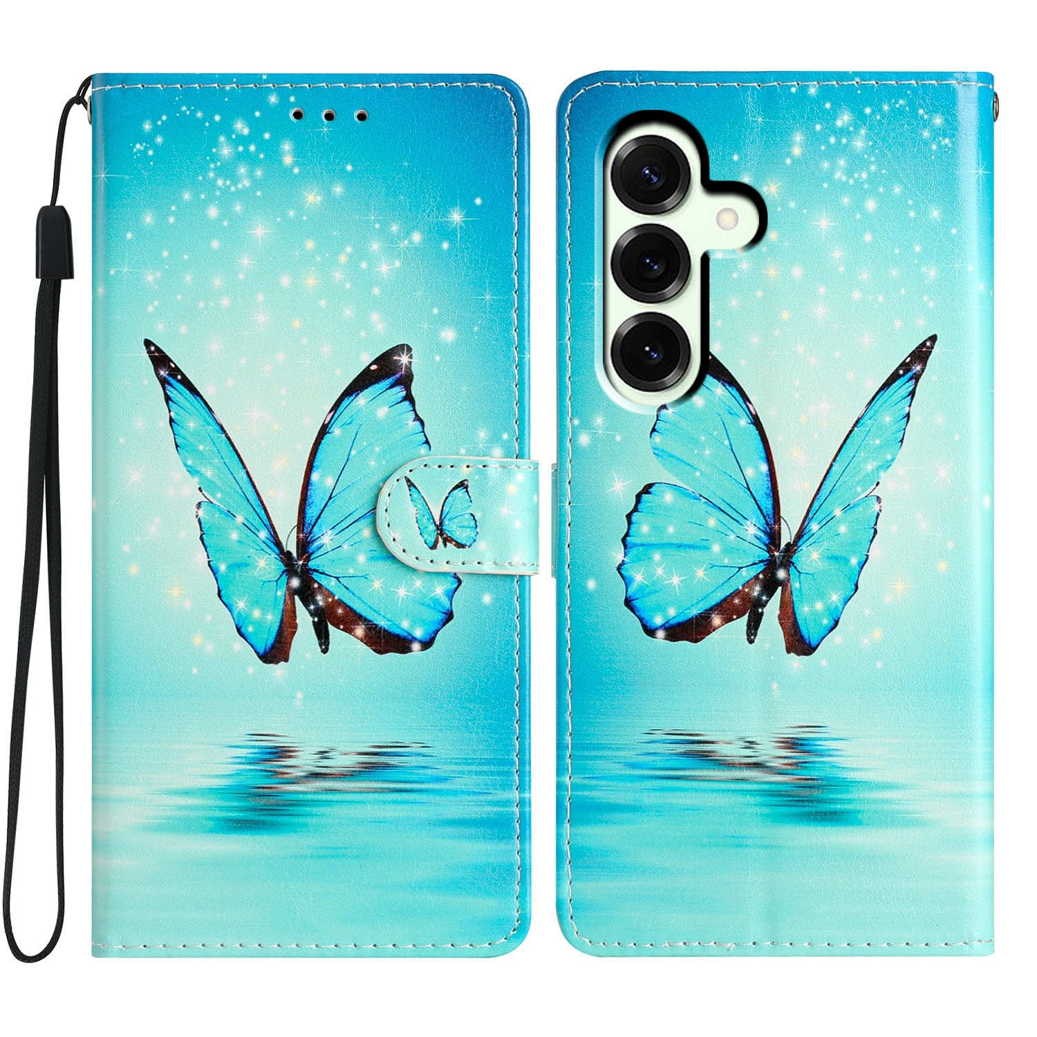 Samsung Galaxy S25 FE Smartphonehoesje blauwe vlinders