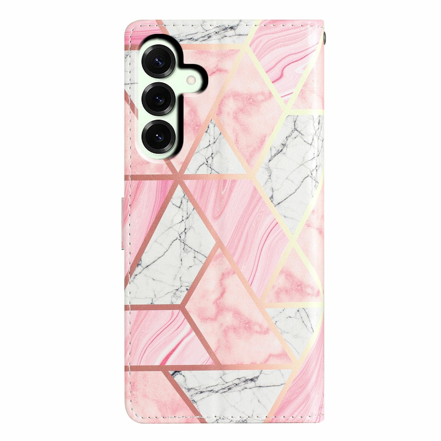 Samsung Galaxy A17 Smartphonehoesje roze marmer