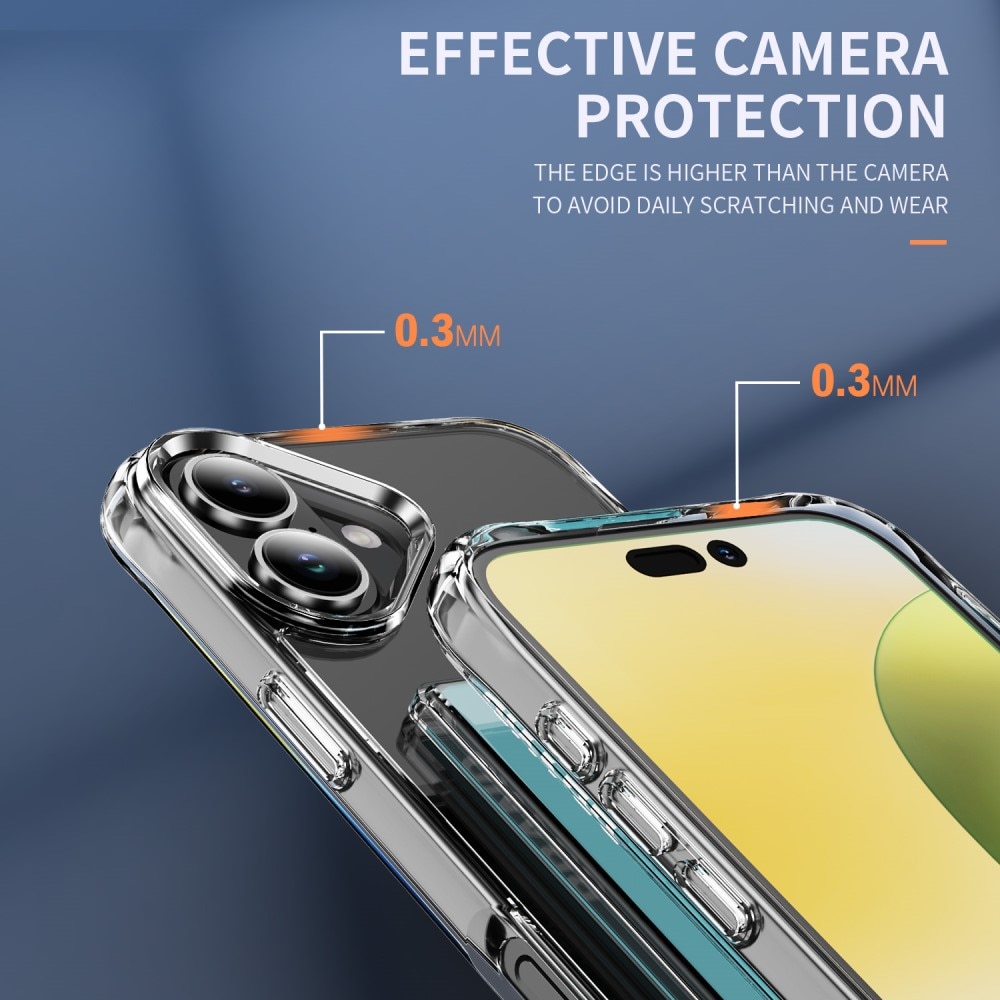 Hybridcase met Cardslot iPhone 17 Transparant