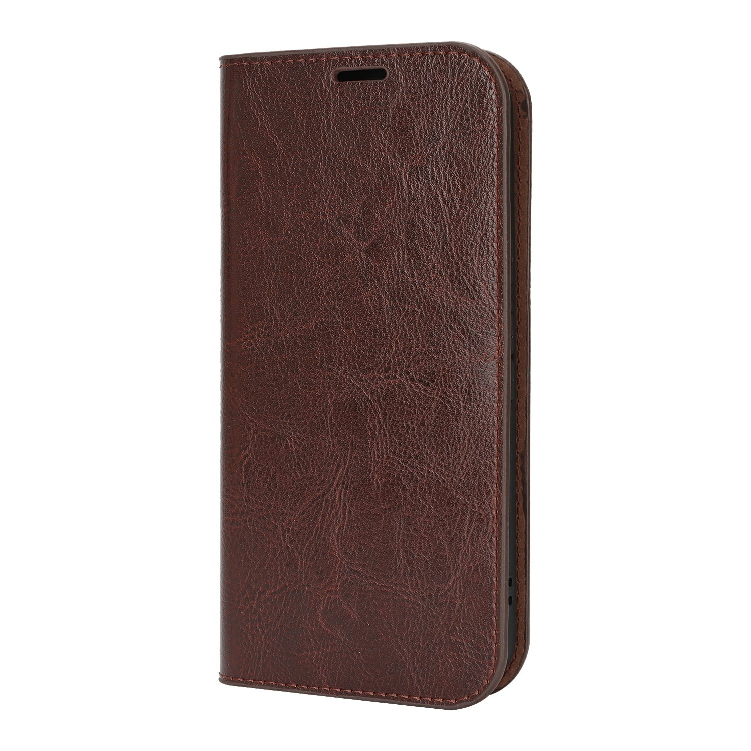Google Pixel 10 Mobielhoesje Echt Leer Donkerbruin