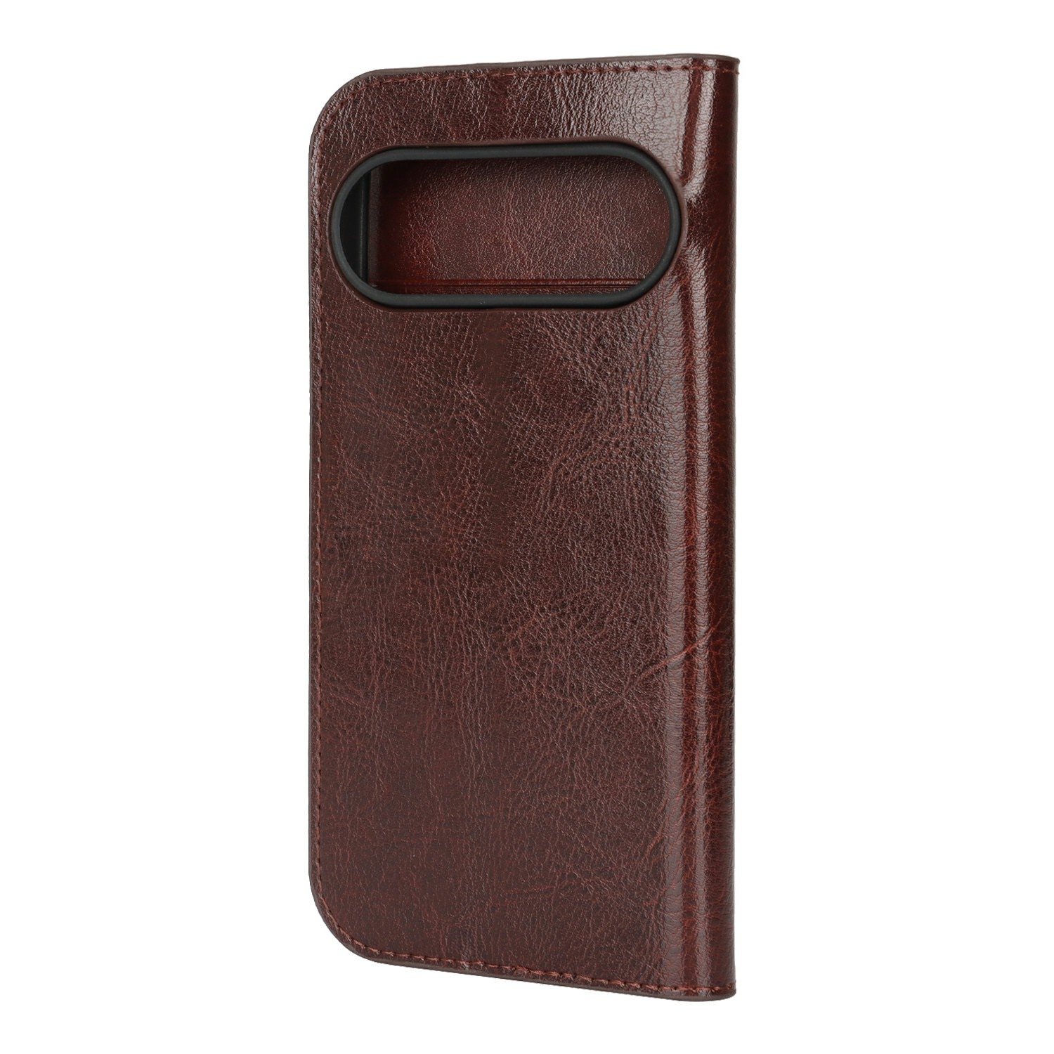 Google Pixel 10 Mobielhoesje Echt Leer Donkerbruin