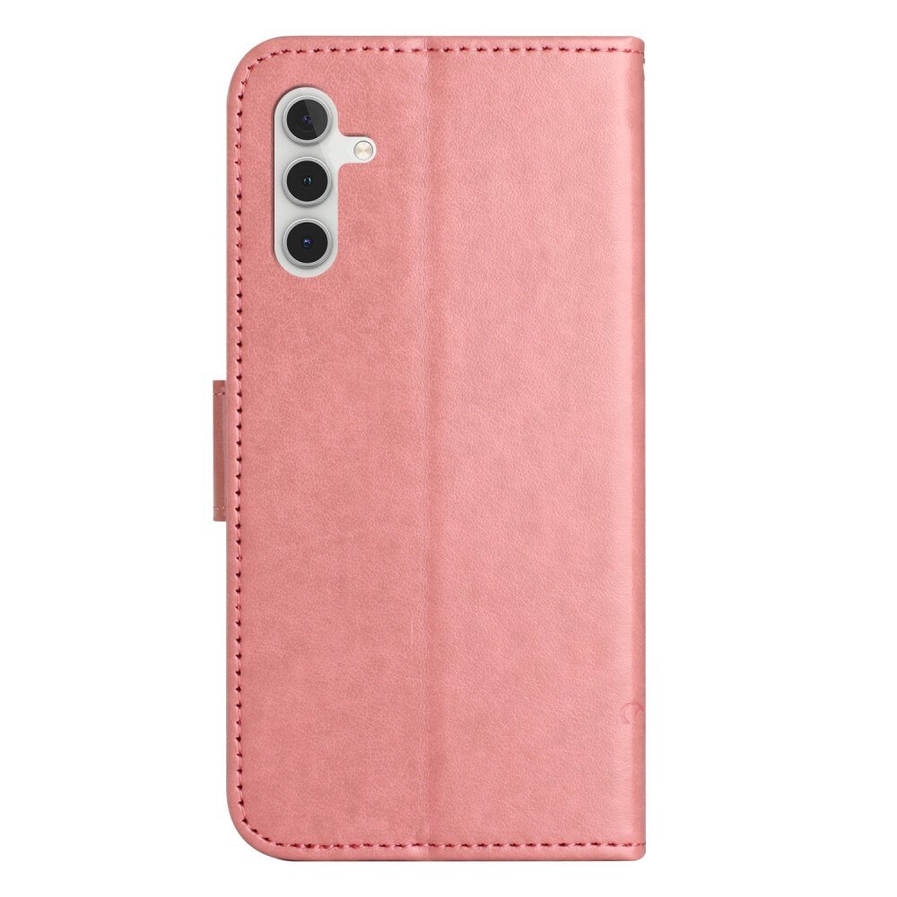 Samsung Galaxy A14 Leren vlinderhoesje Roze