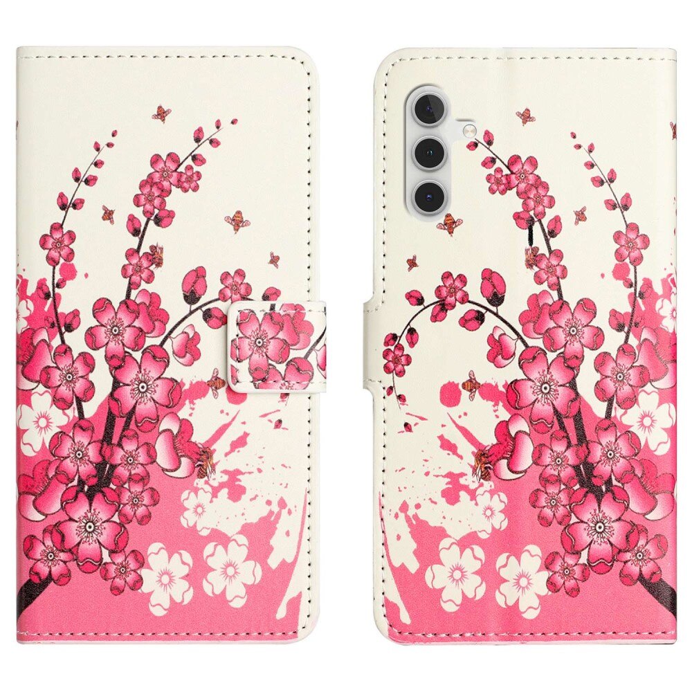 Samsung Galaxy A14 Bookcover hoesje Kersenbloemen