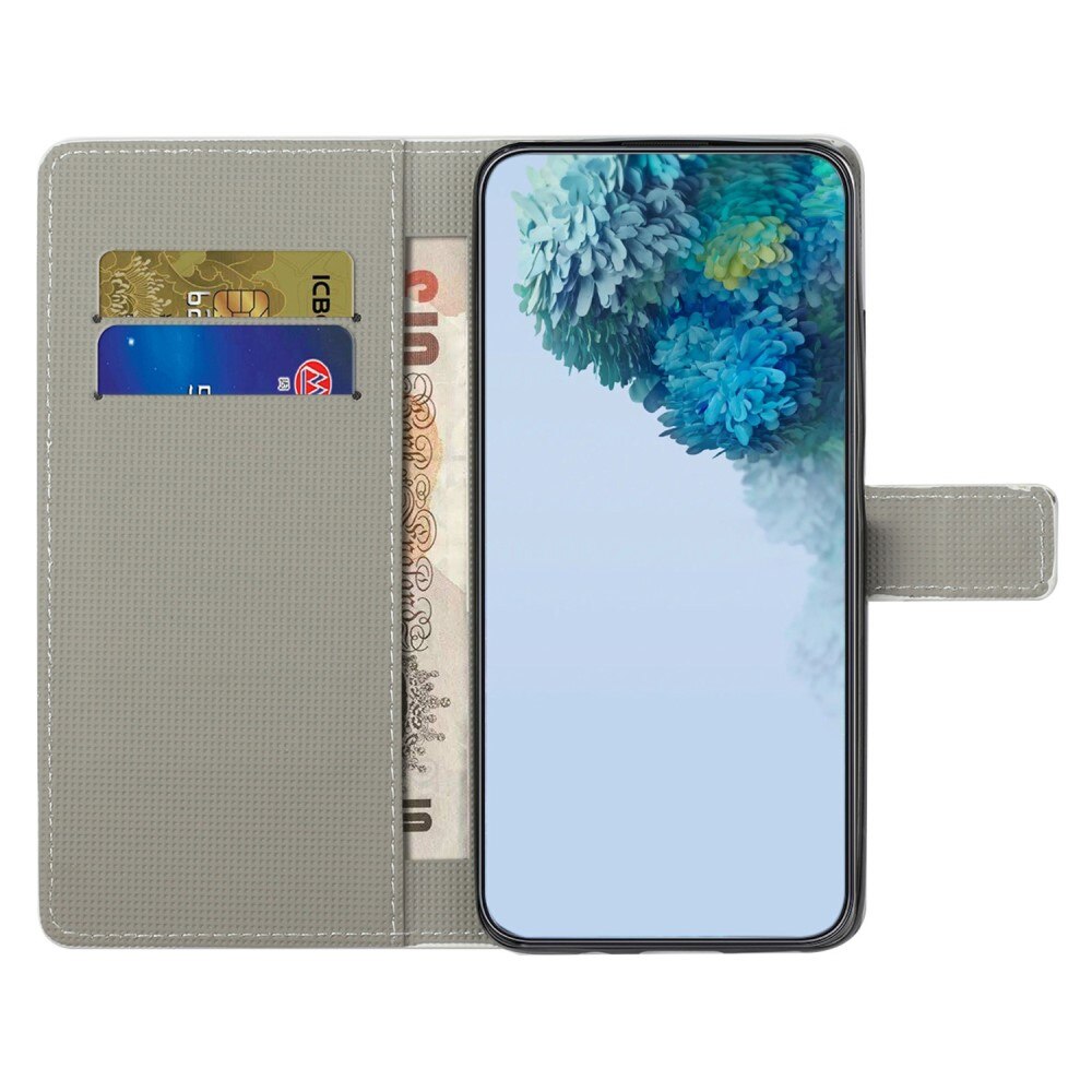 Samsung Galaxy A14 Bookcover hoesje blauwe vlinder