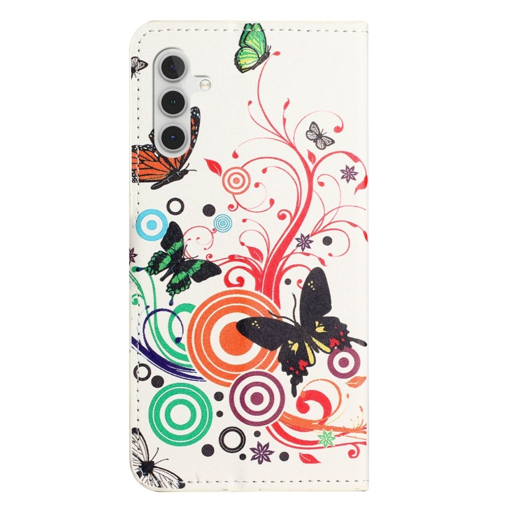 Samsung Galaxy A14 Bookcover hoesje witte vlinder