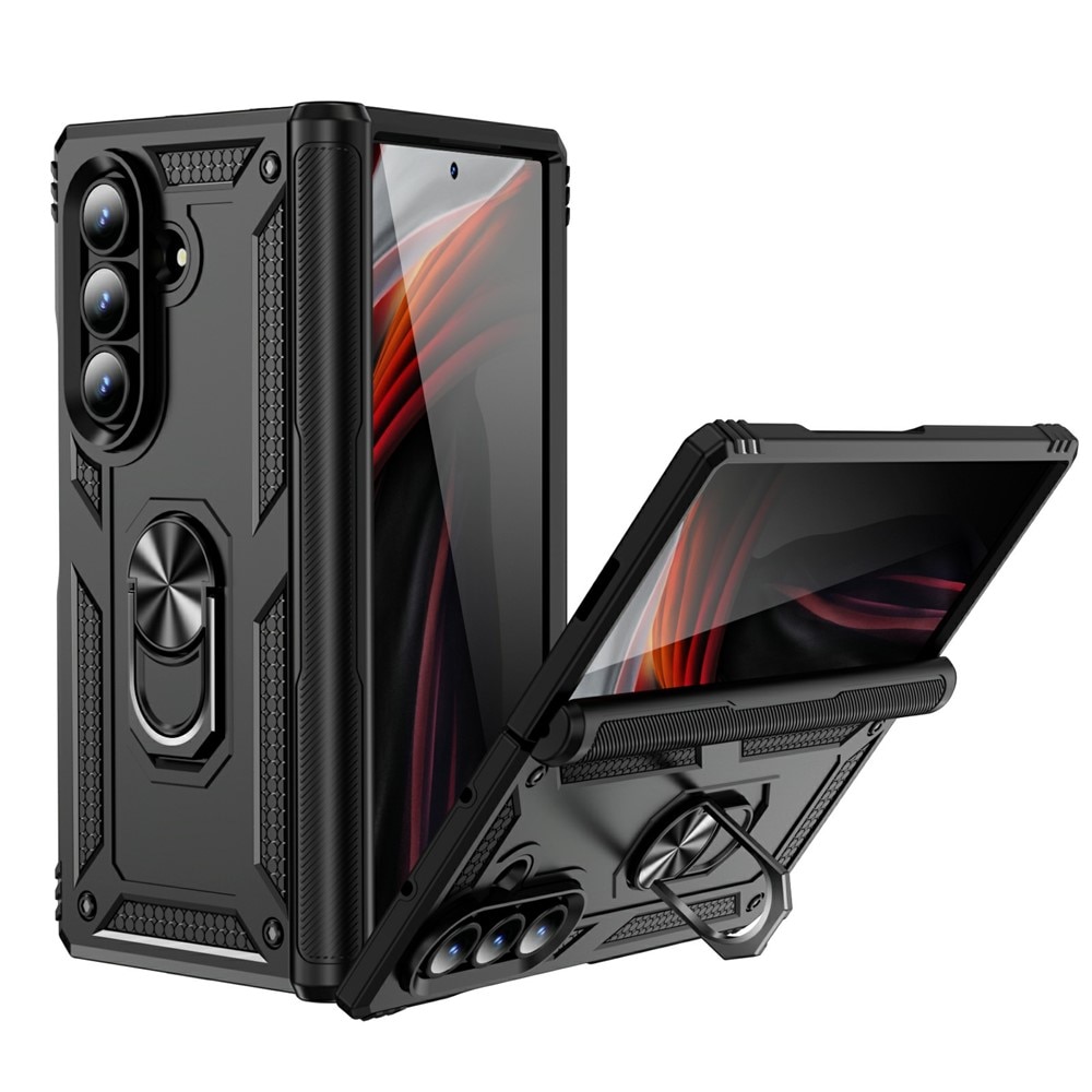 Samsung Galaxy Z Fold 7 Hybridcase Tech Ring zwart