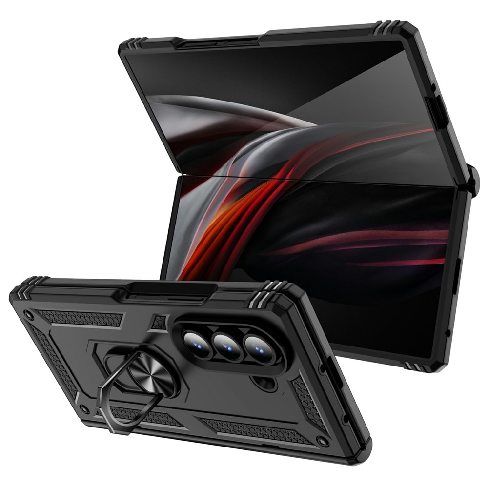 Samsung Galaxy Z Fold 7 Hybridcase Tech Ring zwart