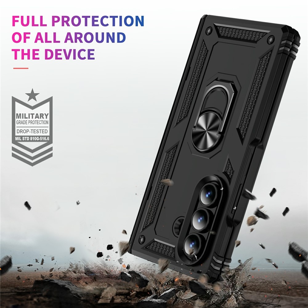 Samsung Galaxy Z Fold 7 Hybridcase Tech Ring zwart