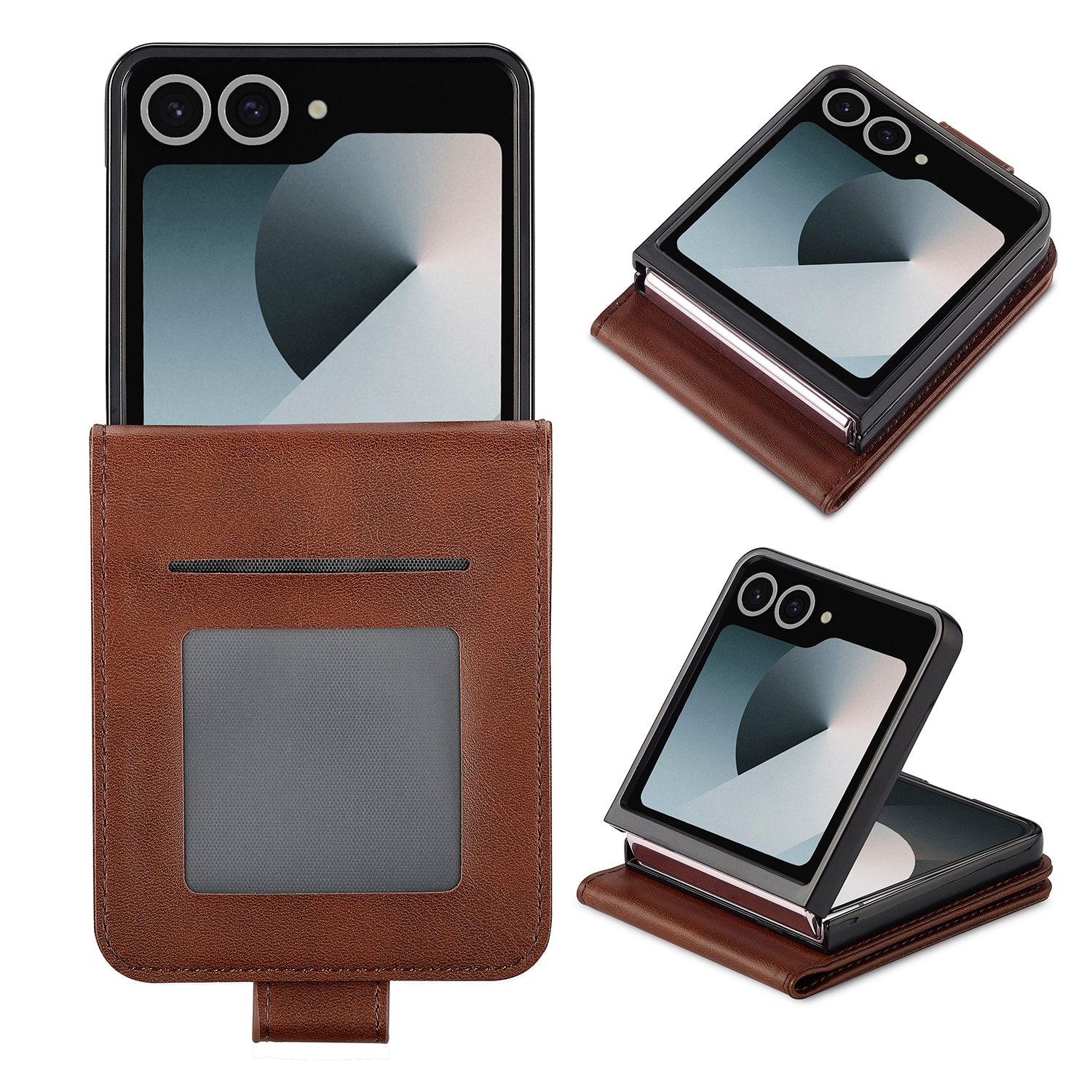 Bookcover hoesje Samsung Galaxy Z Flip 7 Bruin