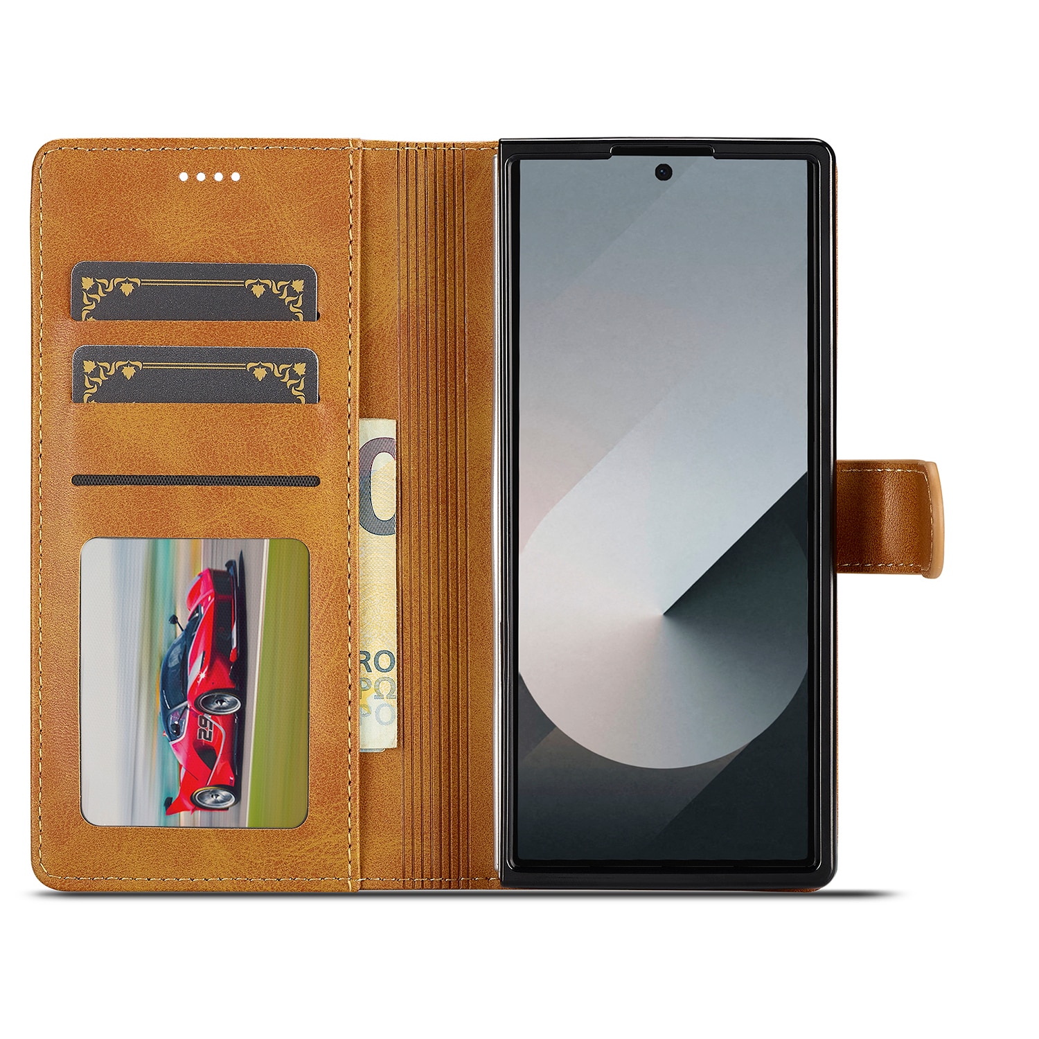 Bookcover hoesje Samsung Galaxy Z Fold 7 Cognac