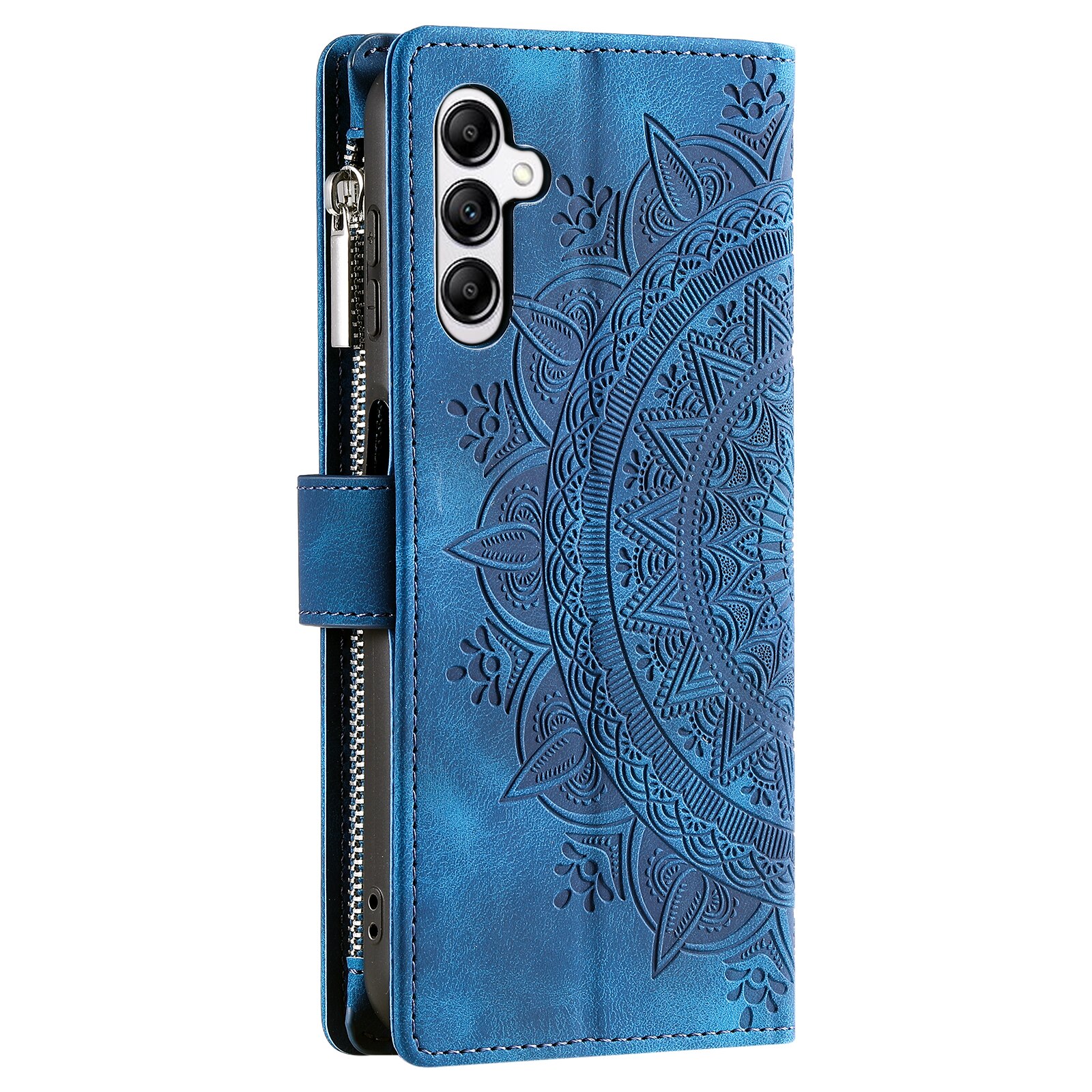Samsung Galaxy S25 FE Portemonnee tas Mandala, Blauw