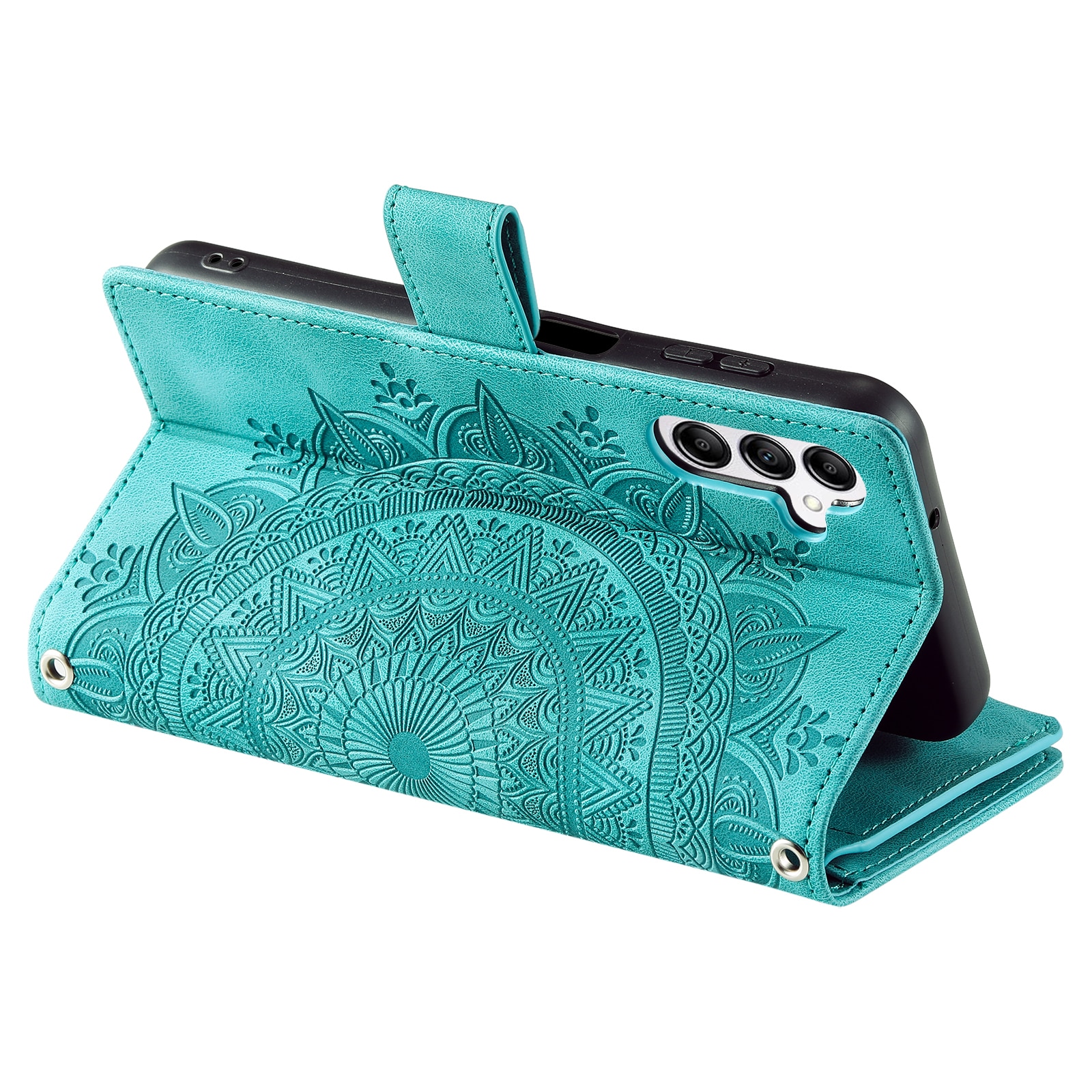 Samsung Galaxy S25 FE Portemonnee tas Mandala, Groen