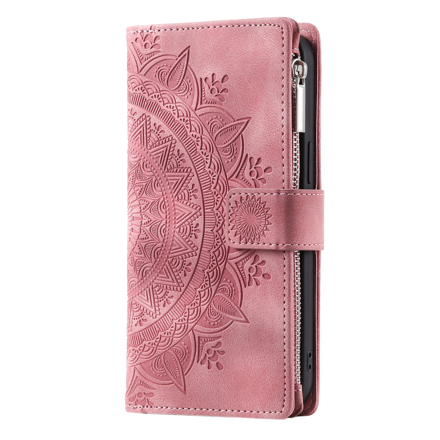 Samsung Galaxy S25 FE Portemonnee tas Mandala, Roze