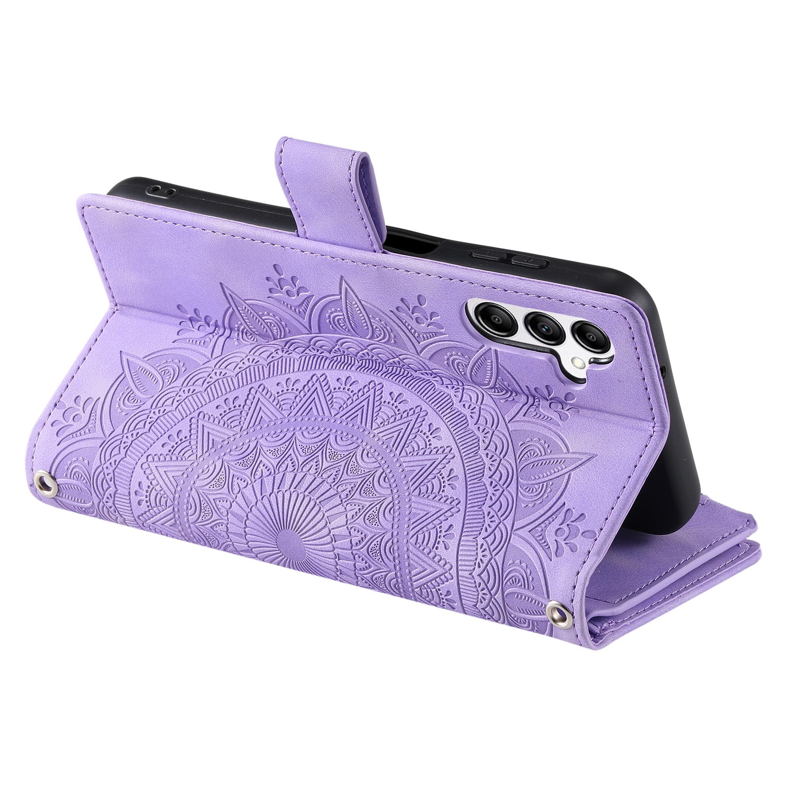 Samsung Galaxy S25 FE Portemonnee tas Mandala, Paars