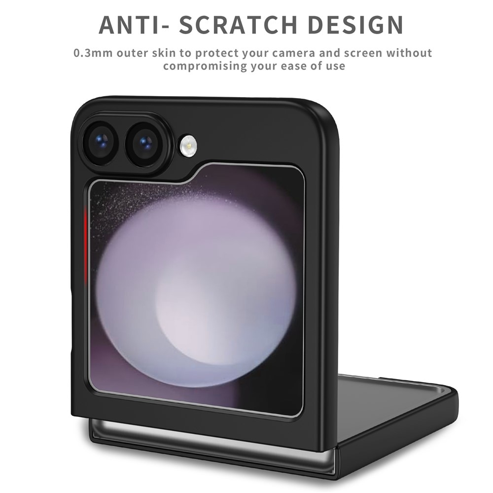 Samsung Galaxy Z Flip 7 Hoesje met magnetische ringhouder zwart