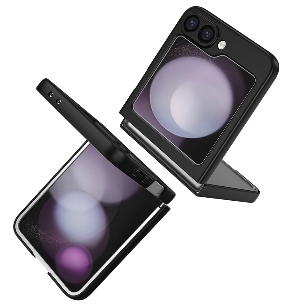 Samsung Galaxy Z Flip 7 Hoesje met magnetische ringhouder zwart