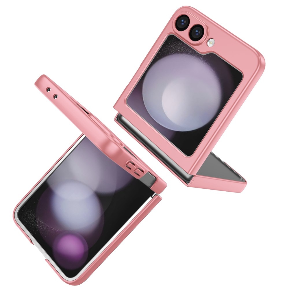 Samsung Galaxy Z Flip 7 Hoesje met magnetische ringhouder Roze