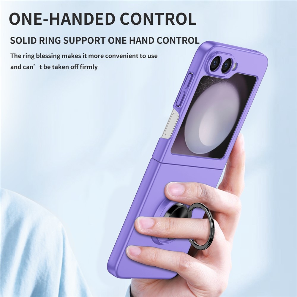 Samsung Galaxy Z Flip 7 Hoesje met magnetische ringhouder Paars