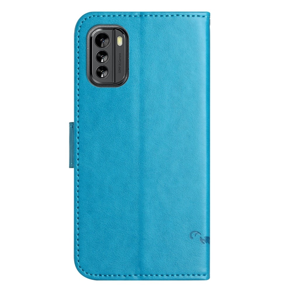 Nokia G60 Leren vlinderhoesje Blauw