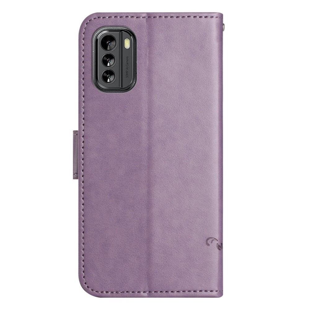  Nokia G60 Leren vlinderhoesje Paars