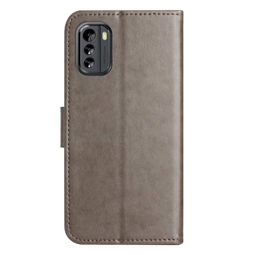  Nokia G60 Leren vlinderhoesje Grijs