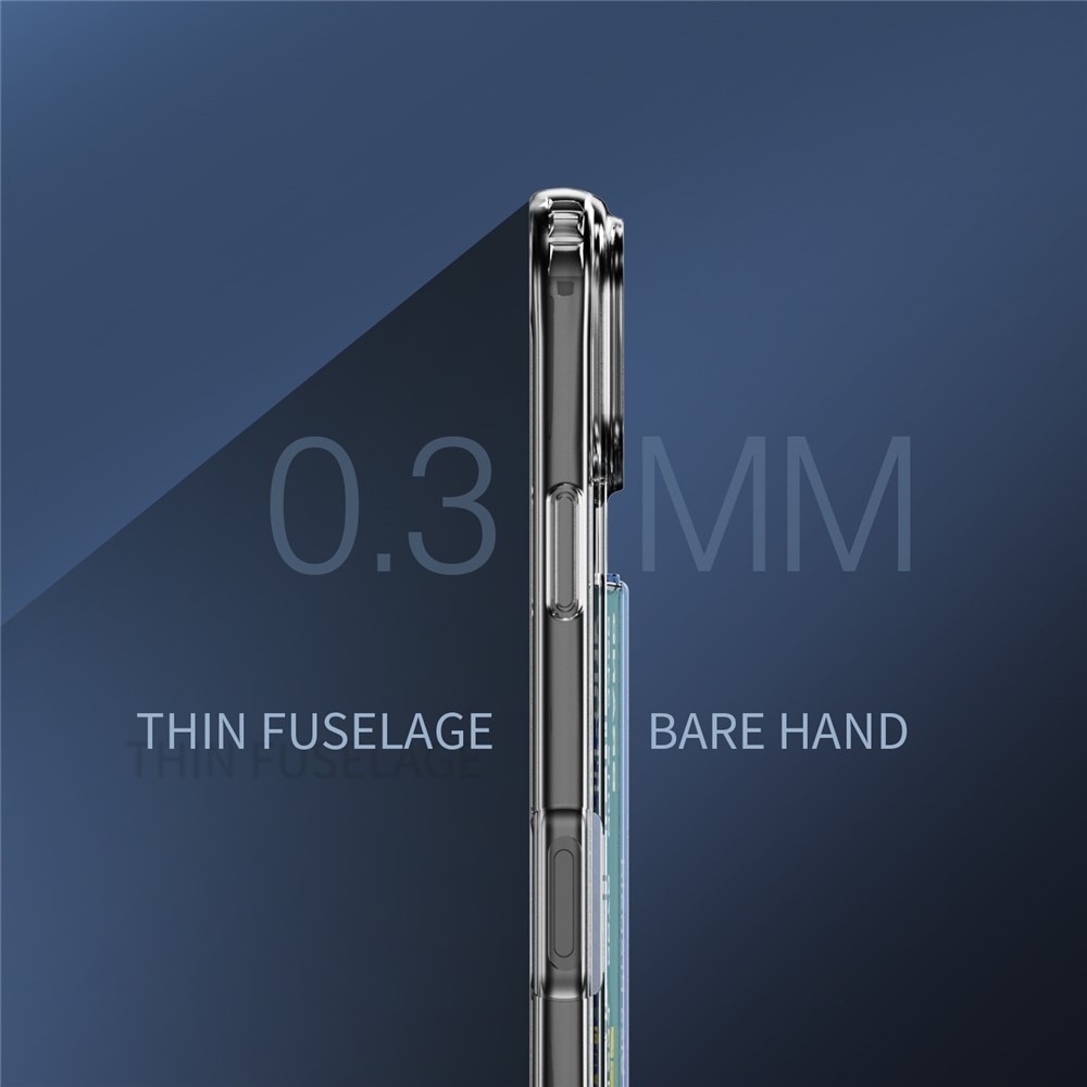 Hybridcase met Cardslot iPhone 17 Pro Max Transparant
