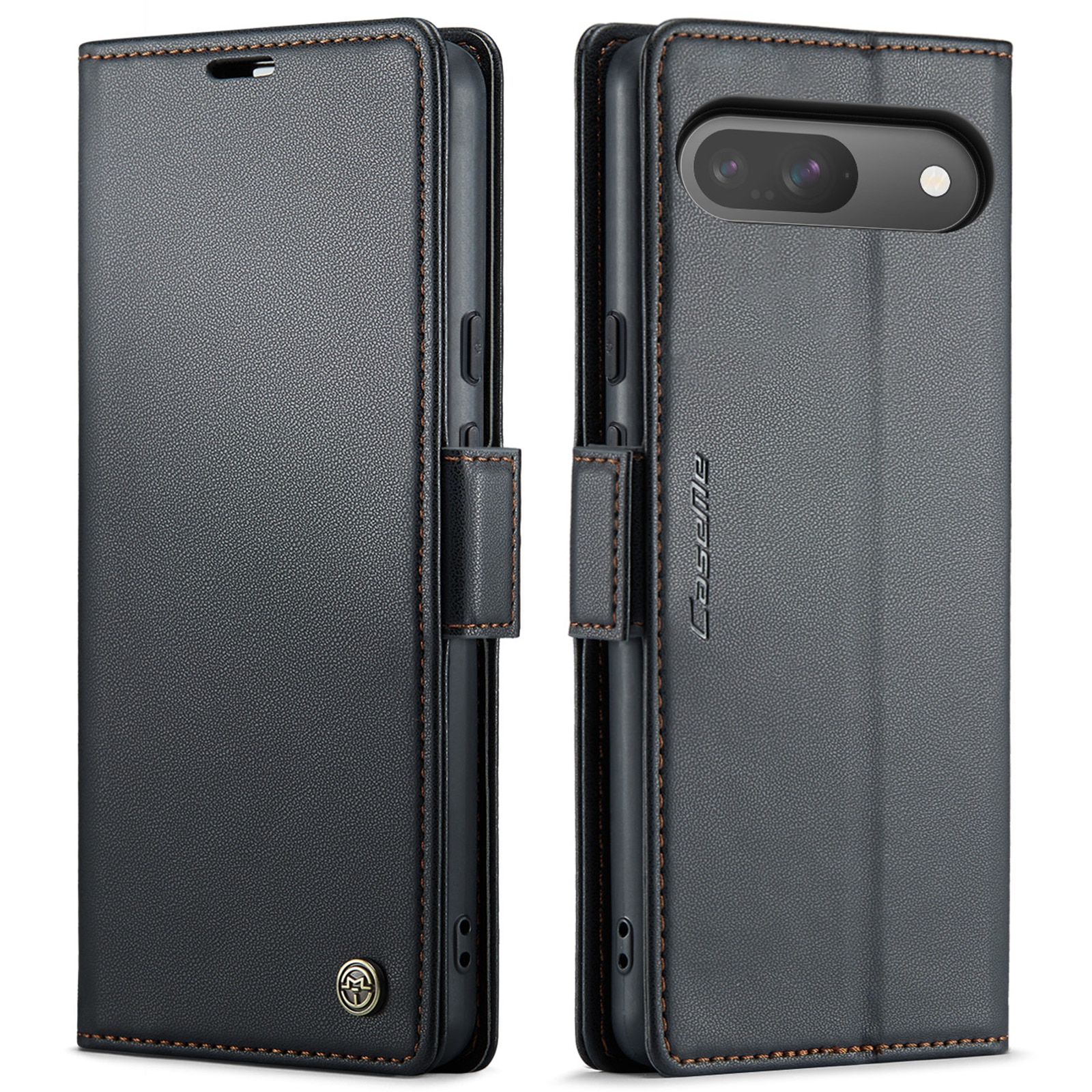 RFID blocking Slim Bookcover Hoesje Google Pixel 10 Pro Zwart
