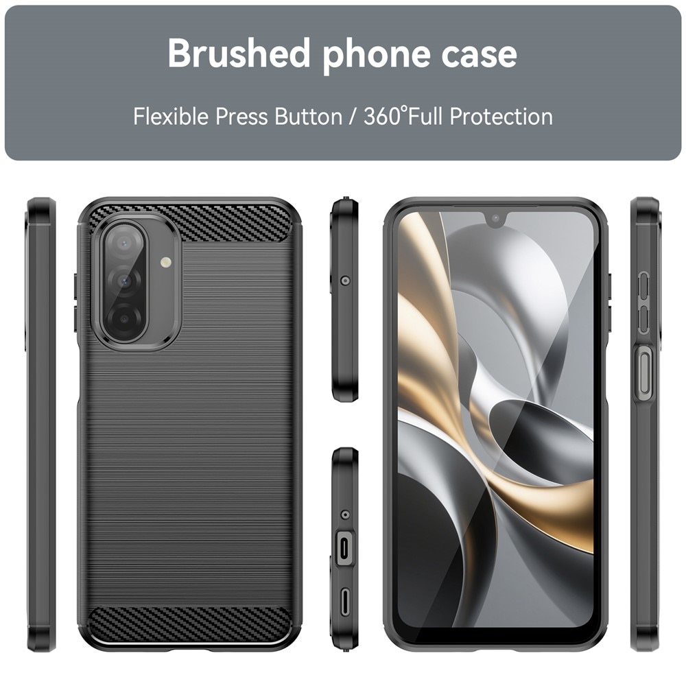 Hoesje TPU Brushed Samsung Galaxy A17 Zwart