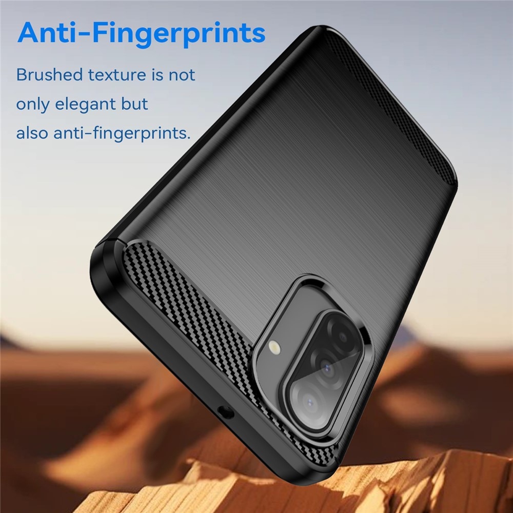Hoesje TPU Brushed Samsung Galaxy A17 Zwart