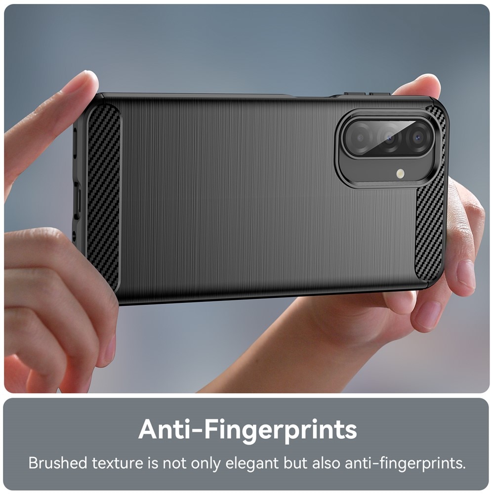 Hoesje TPU Brushed Samsung Galaxy A17 Zwart