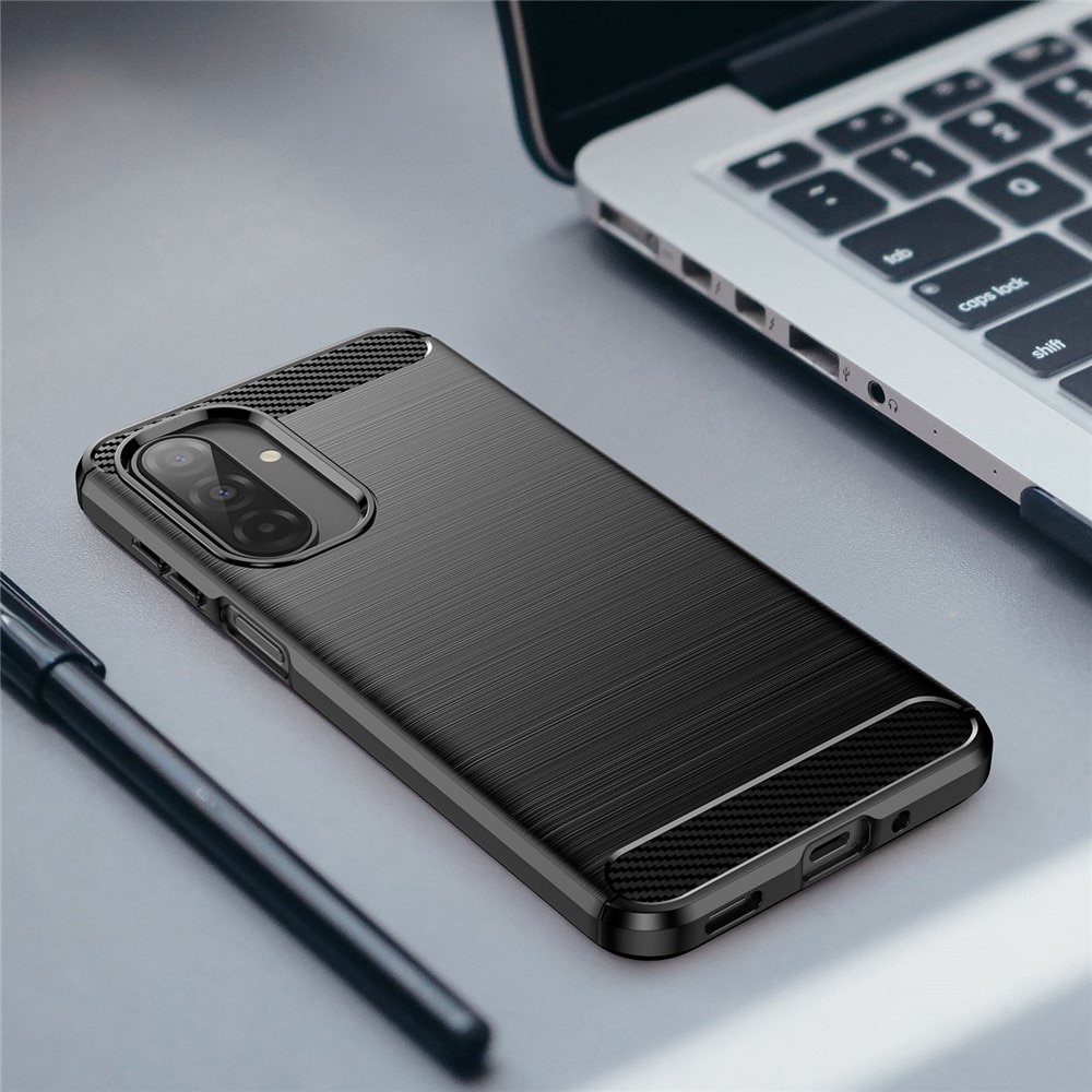 Hoesje TPU Brushed Samsung Galaxy A17 Zwart