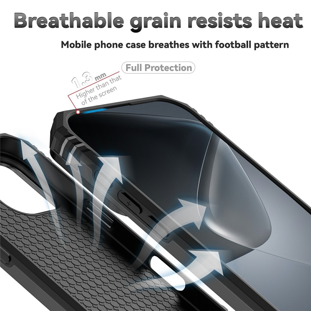 iPhone 17 Hybridcase Ring + Camera Protector Zwart