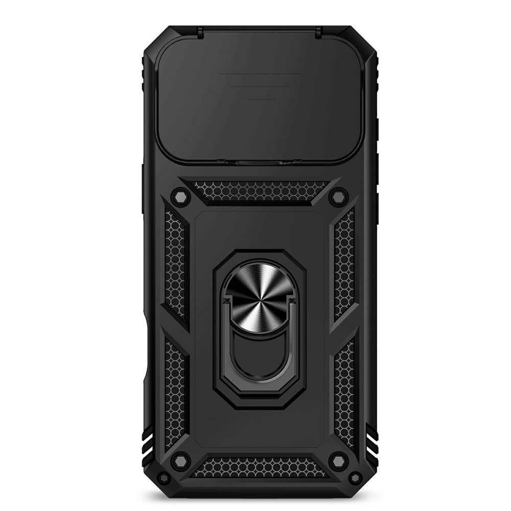 iPhone 17 Pro Hybridcase Ring + Camera Protector Zwart