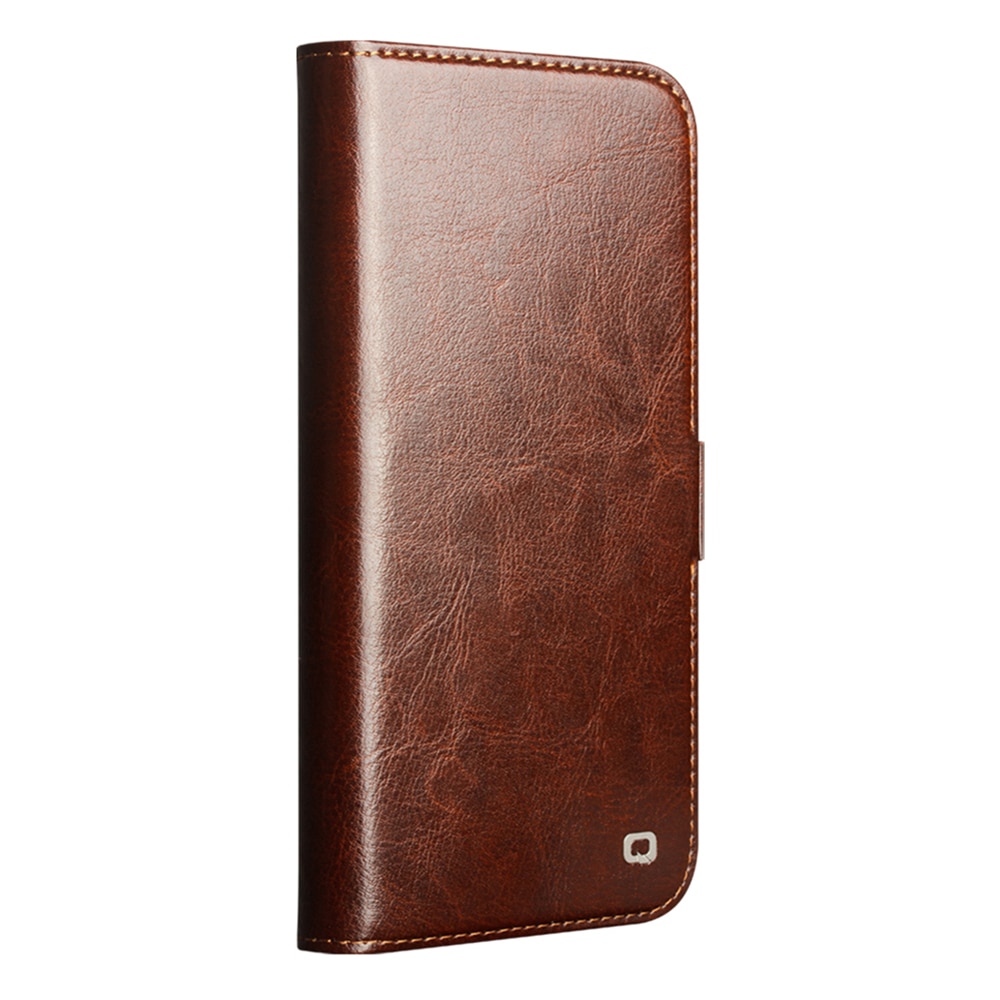 Leather Wallet Case iPhone 17 Pro Max Bruin