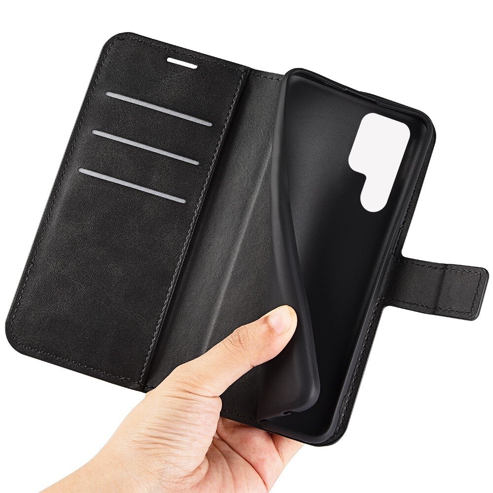Samsung Galaxy S23 Ultra Leather Wallet Zwart