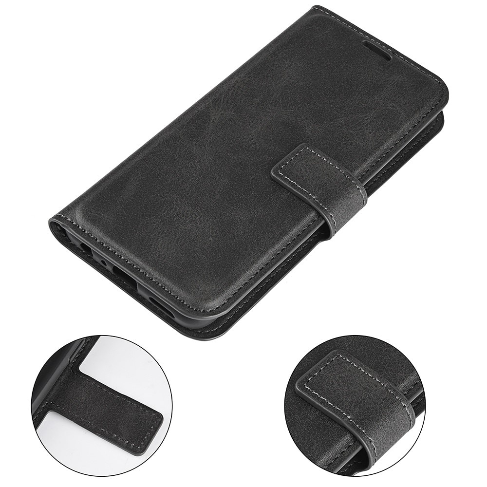 Samsung Galaxy S23 Ultra Leather Wallet Zwart