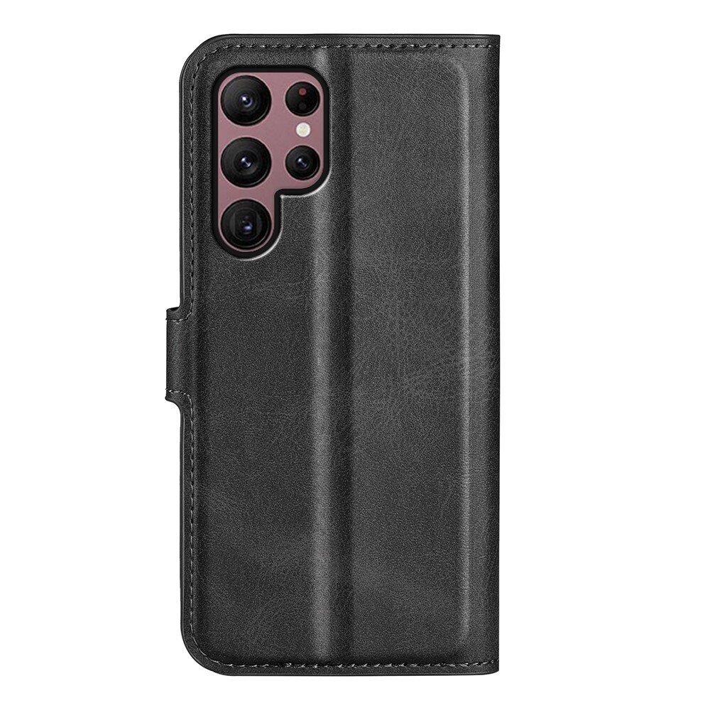 Samsung Galaxy S23 Ultra Leather Wallet Zwart