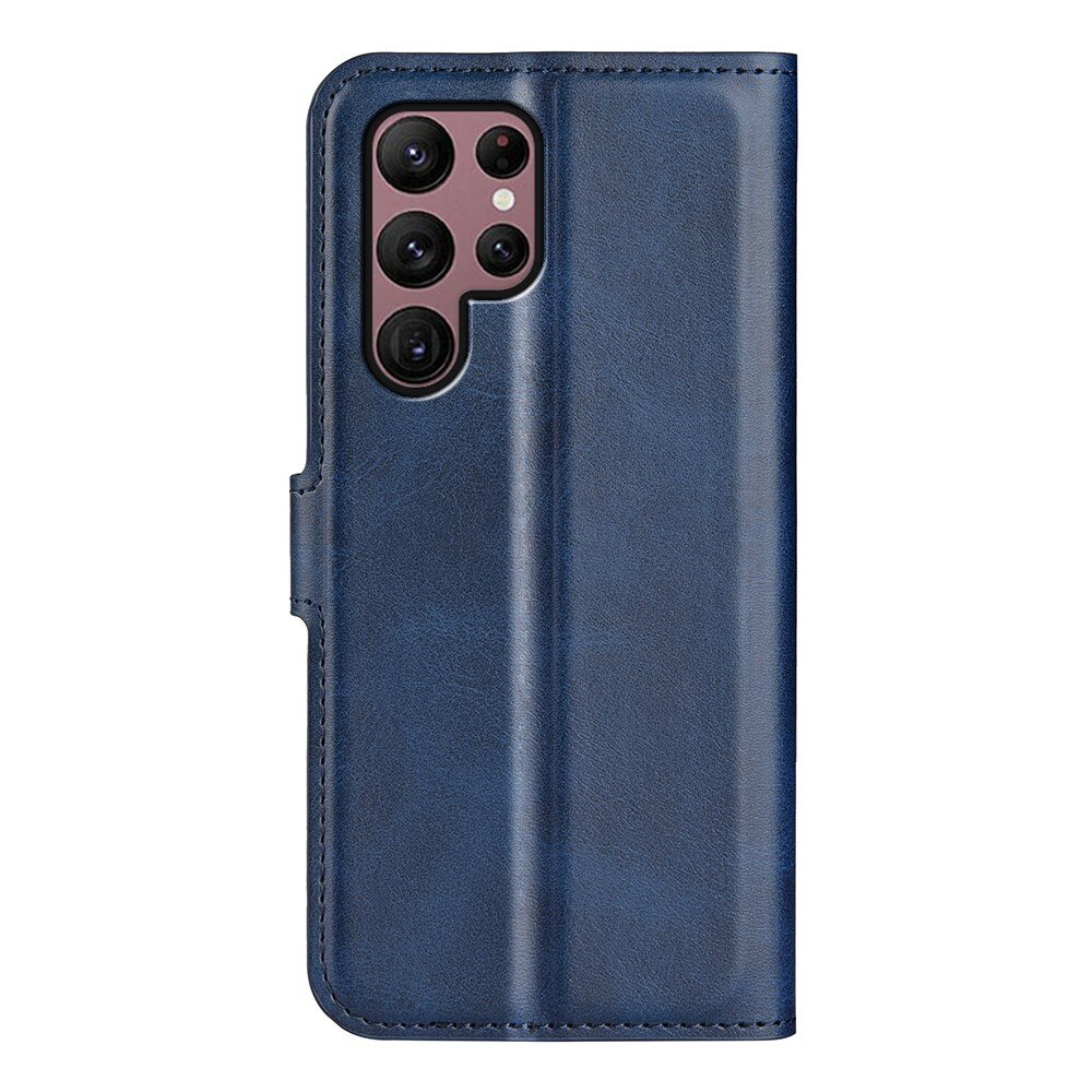 Samsung Galaxy S23 Ultra Leather Wallet Blue