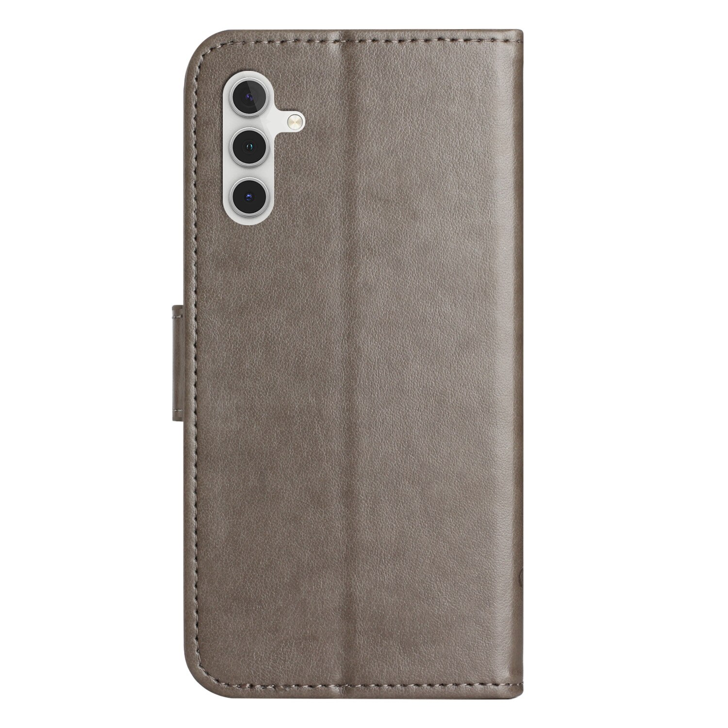 Samsung Galaxy S25 FE Leren vlinderhoesje Grijs