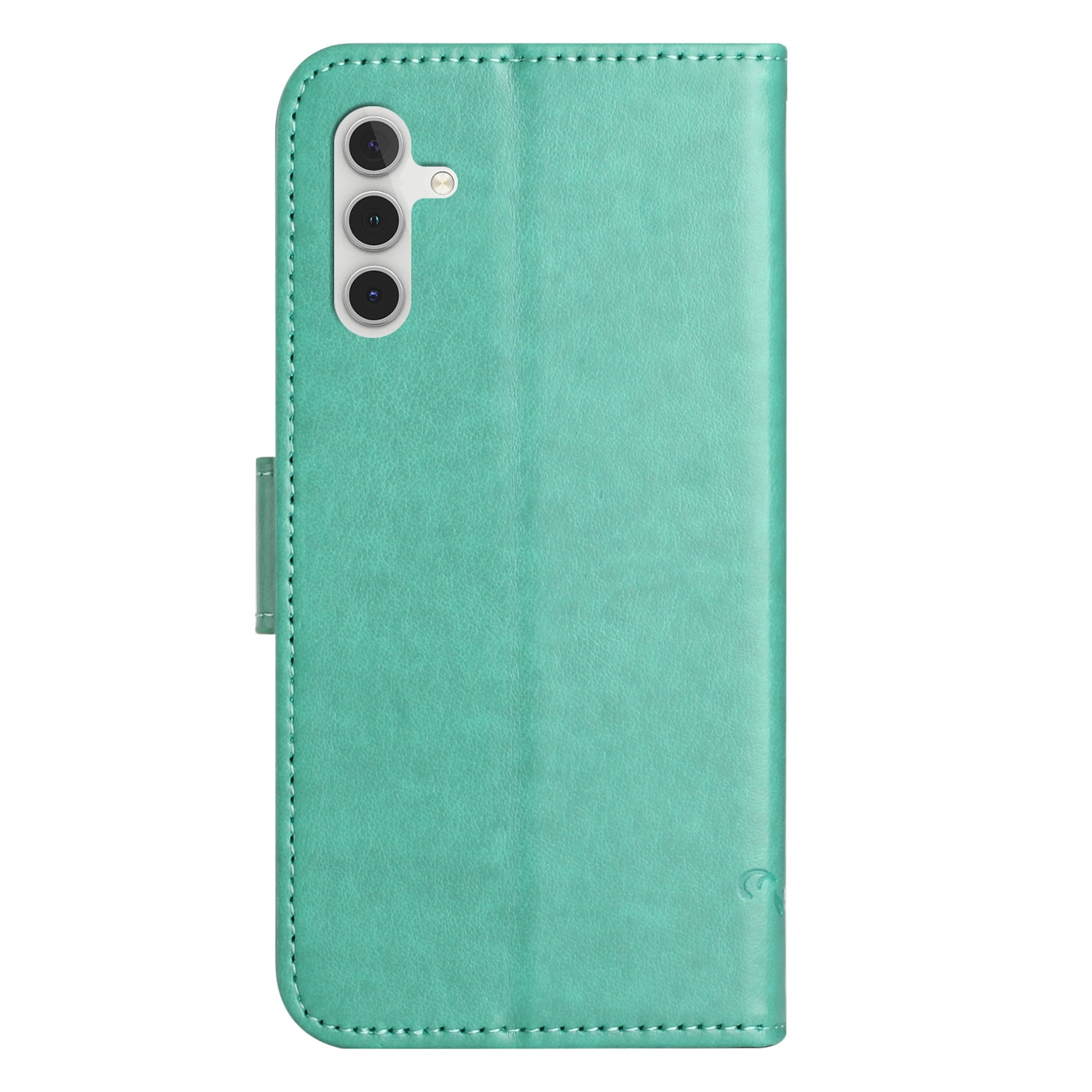 Samsung Galaxy S25 FE Leren vlinderhoesje Groen