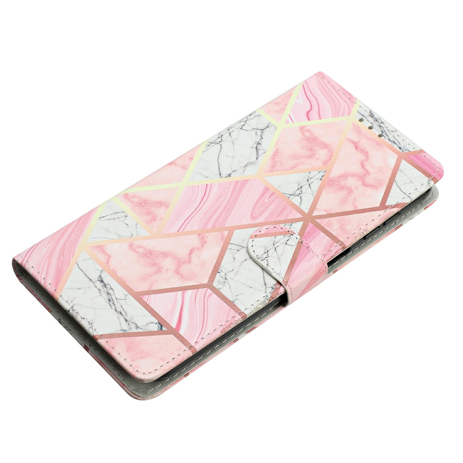 Samsung Galaxy S25 FE Smartphonehoesje roze marmer