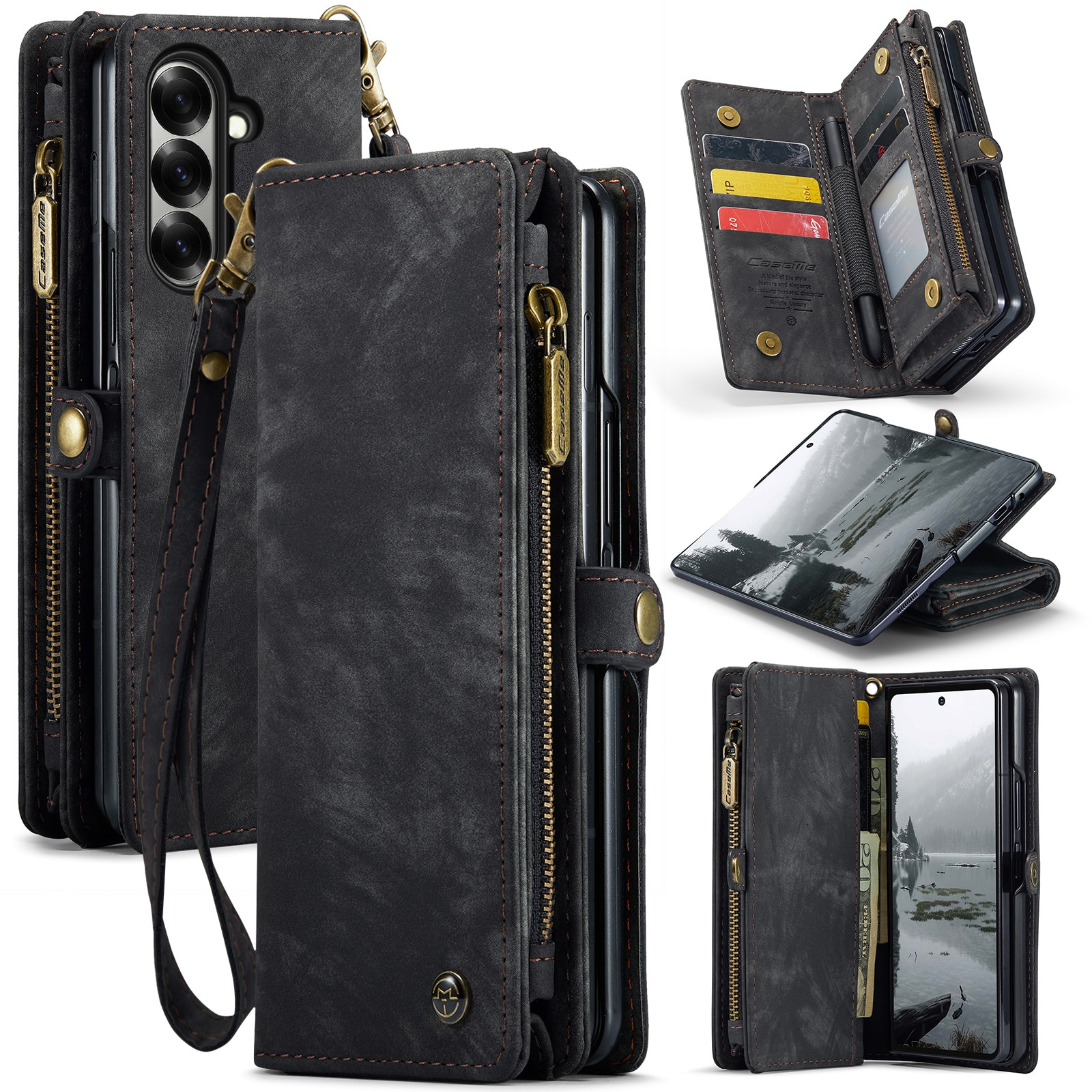 Multi-slot hoesje Samsung Galaxy Z Fold 7 Grijs
