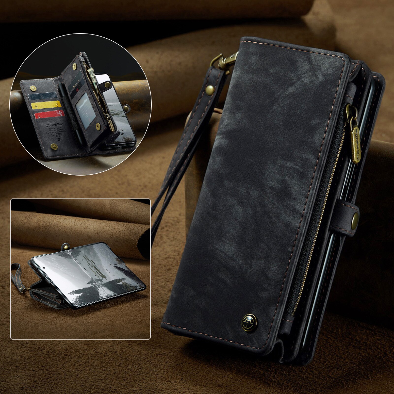 Multi-slot hoesje Samsung Galaxy Z Fold 7 Grijs