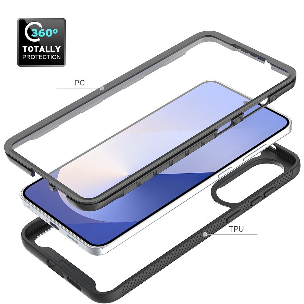 Samsung Galaxy S25 Edge Full Protection Case Zwart