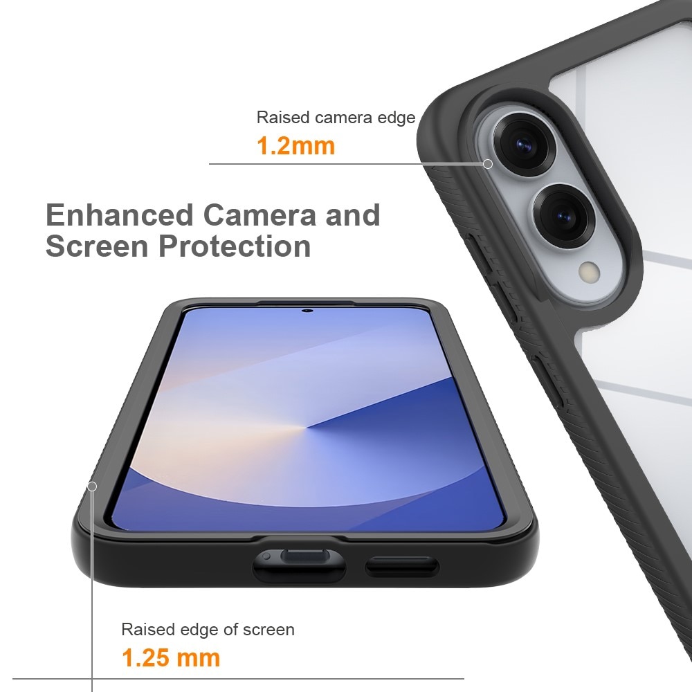 Samsung Galaxy S25 Edge Full Protection Case Zwart