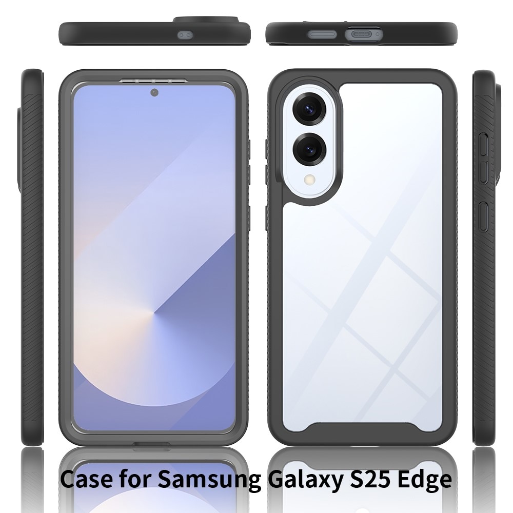 Samsung Galaxy S25 Edge Full Protection Case Zwart