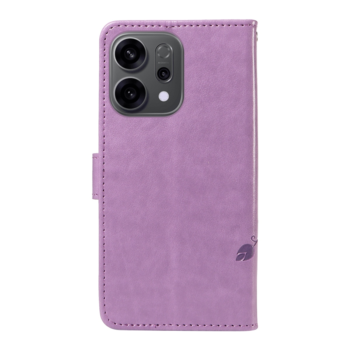 Oppo Reno 14 Leren vlinderhoesje Paars