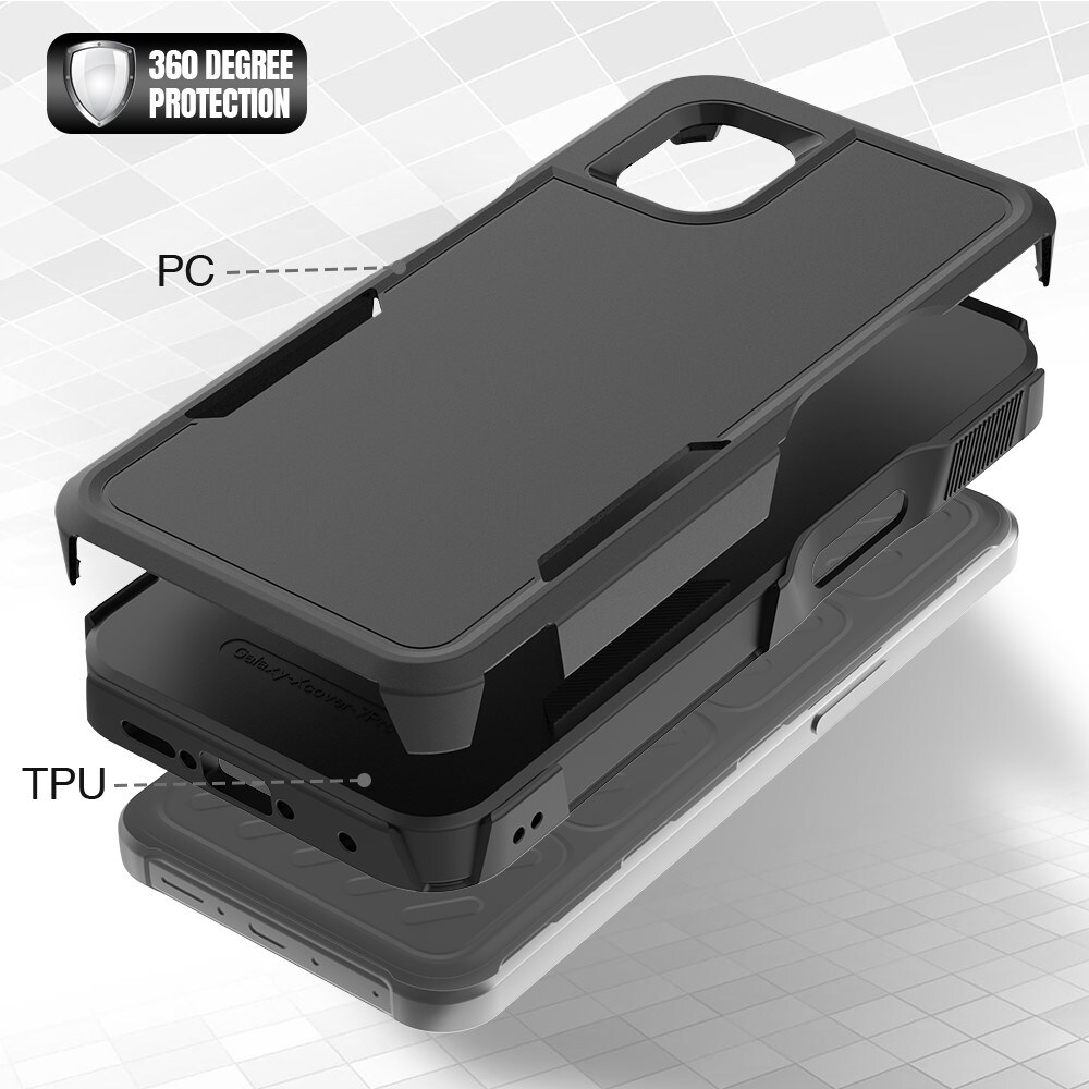 Samsung Galaxy Xcover 7 Pro Off-road Hybridcase zwart